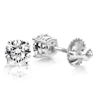 Platinum Earrings Find Great Jewelry Deals Ping At Luxurman Platinum 1ct Tdw Diamond Studs Earrings
