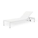 preview thumbnail 17 of 18, Cape Coral Outdoor Aluminum Adjustable Chaise Lounge by Christopher Knight Home White