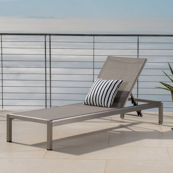 slide 2 of 20, Cape Coral Outdoor Aluminum Adjustable Chaise Lounge by Christopher Knight Home