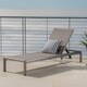 preview thumbnail 1 of 18, Cape Coral Outdoor Aluminum Adjustable Chaise Lounge by Christopher Knight Home
