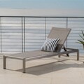 Cape Coral Outdoor Aluminum Adjustable Chaise Lounge by Christopher Knight Home