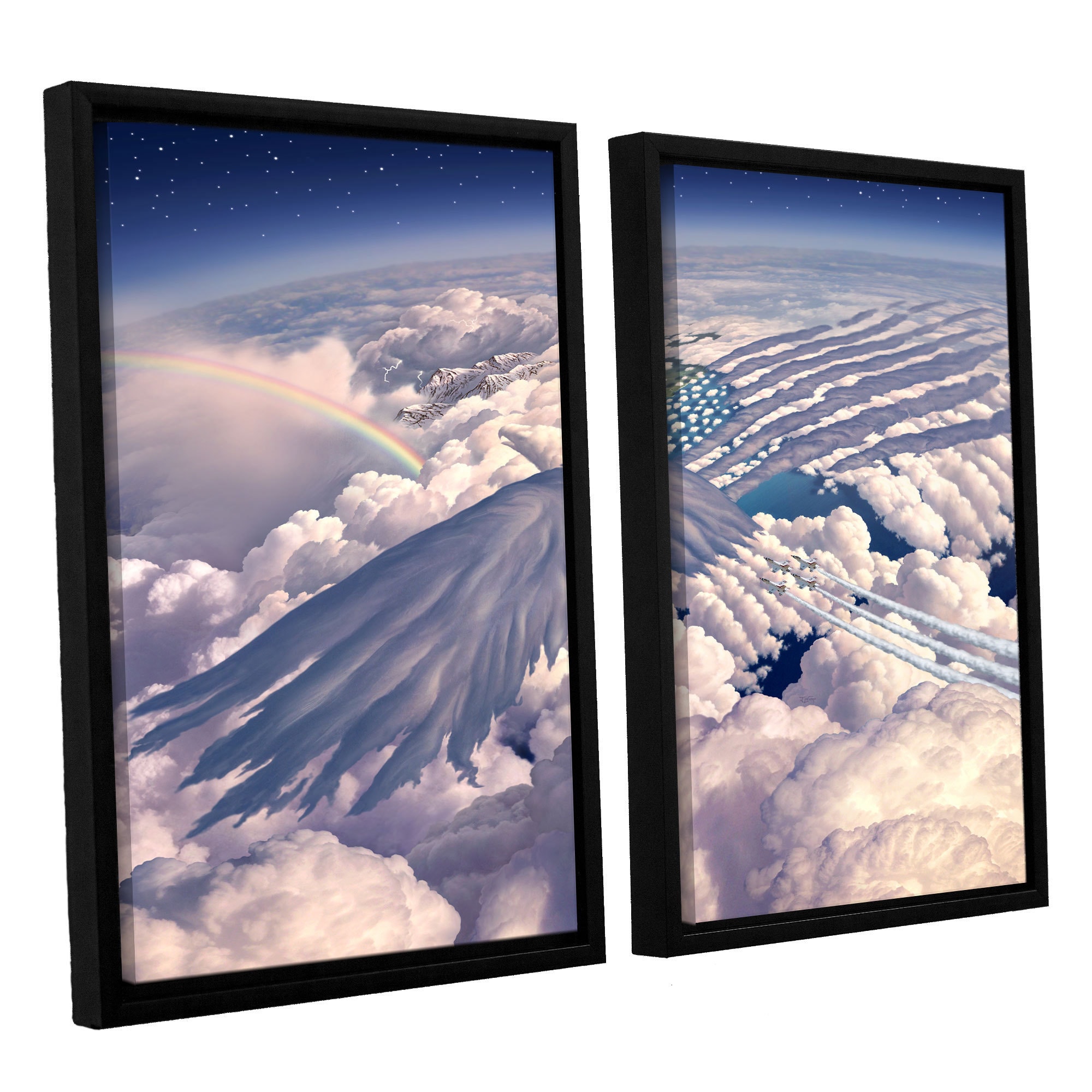 ArtWall Jerry Lofaro Onward Gallery-Wrapped Canvas Artwork 14 by 18-Inch