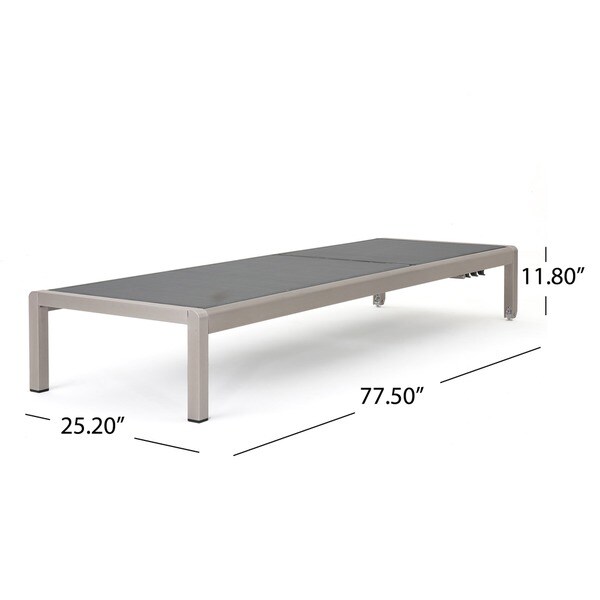 Cape coral outdoor best sale aluminum adjustable chaise lounge