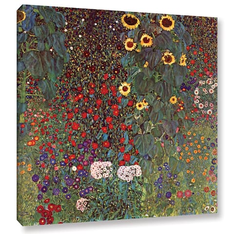 ArtWall 'Gustav Klimt's Sunflower' Gallery Wrapped Canvas