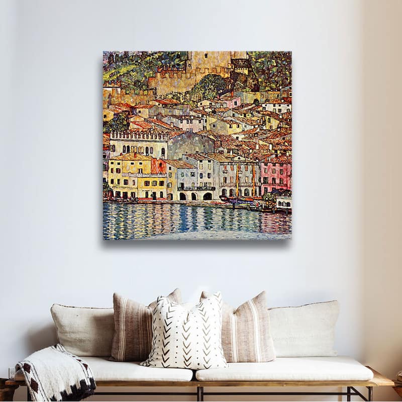 ArtWall 'Gustav Klimt's Malcesina at Gardasee' Gallery Wrapped Canvas