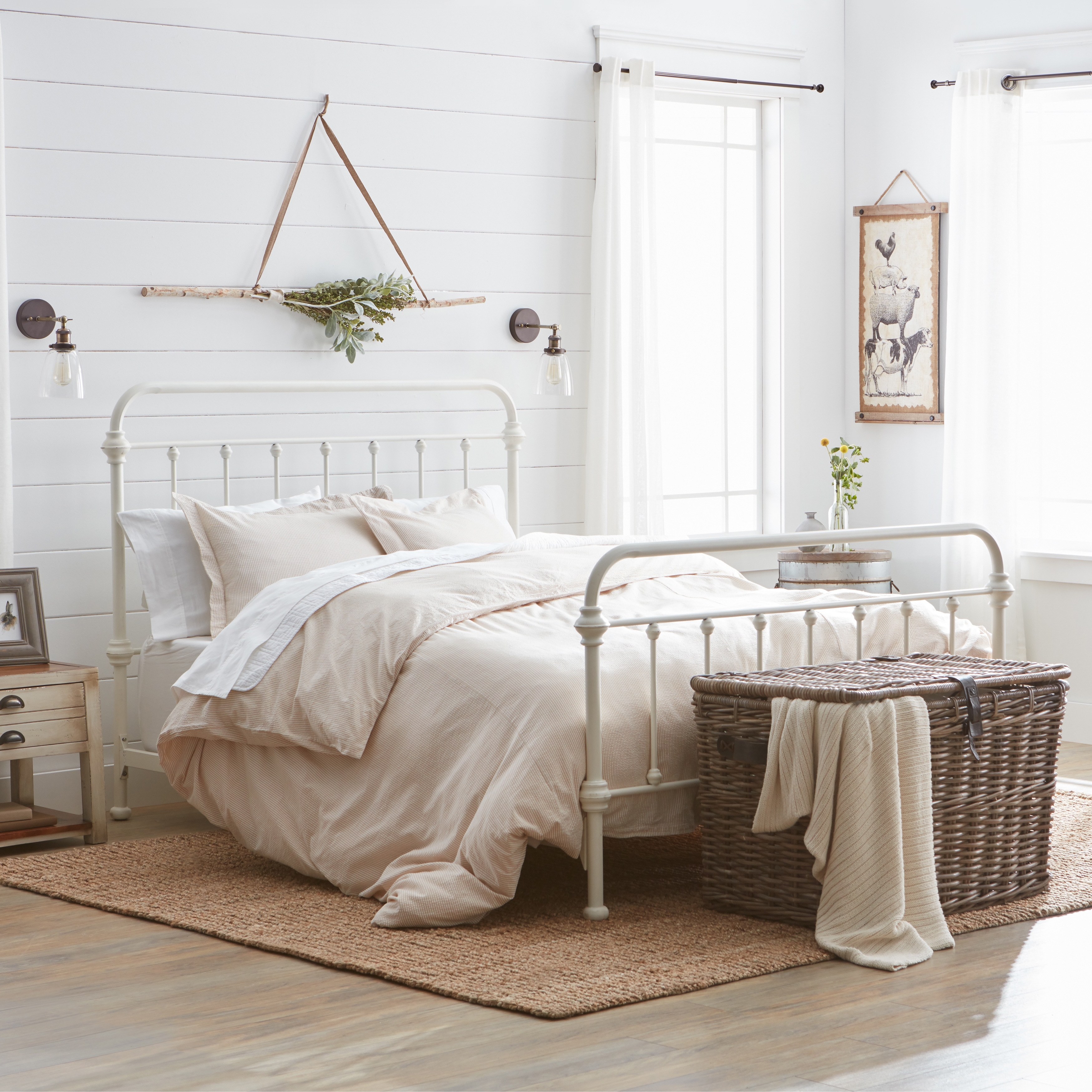 Shop Connie Taupe Cotton Seersucker Duvet Cover On Sale Free