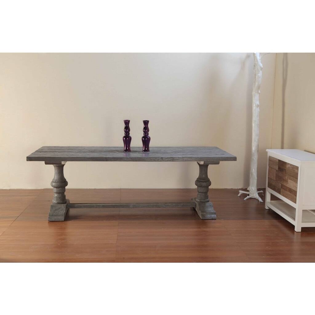 Alexa Rectangular Reclaimed Wood Dining Table - Grey