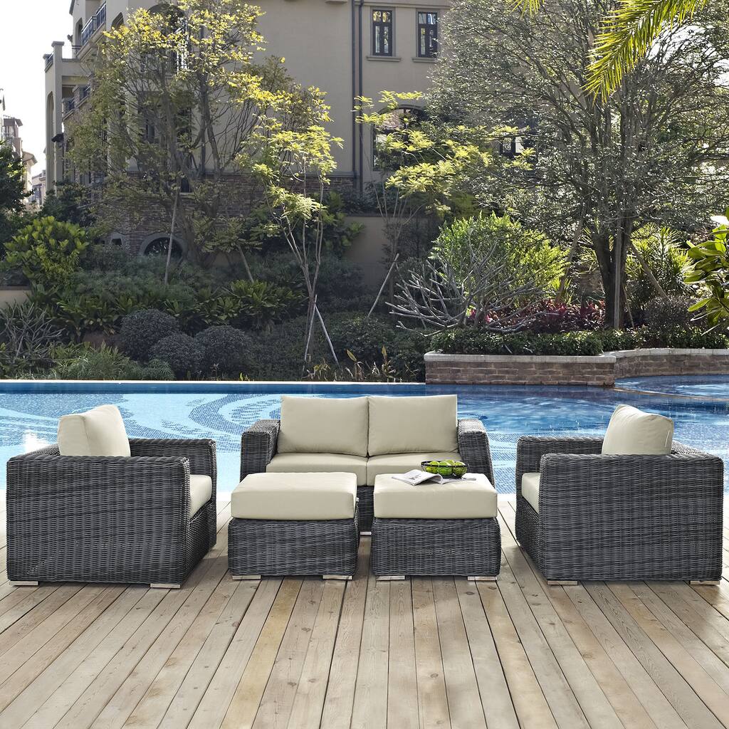 Invite Outdoor Patio 5-piece Sectional Set