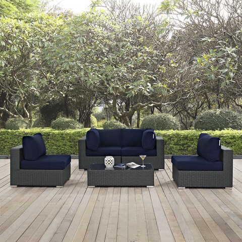 Stopover Outdoor Patio 5-piece Sectional Set