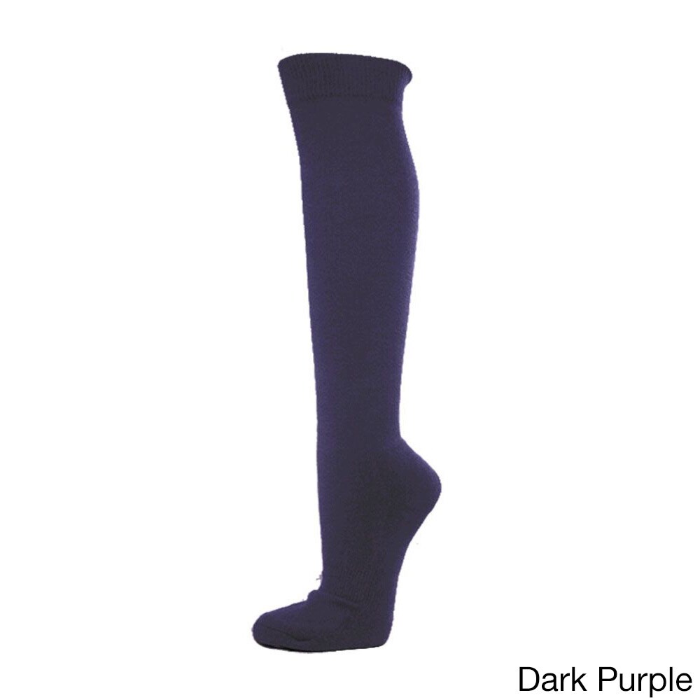 purple knee high athletic socks