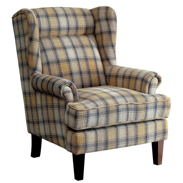 Shop Furniture Of America Shermin Traditional Plaid Patterned