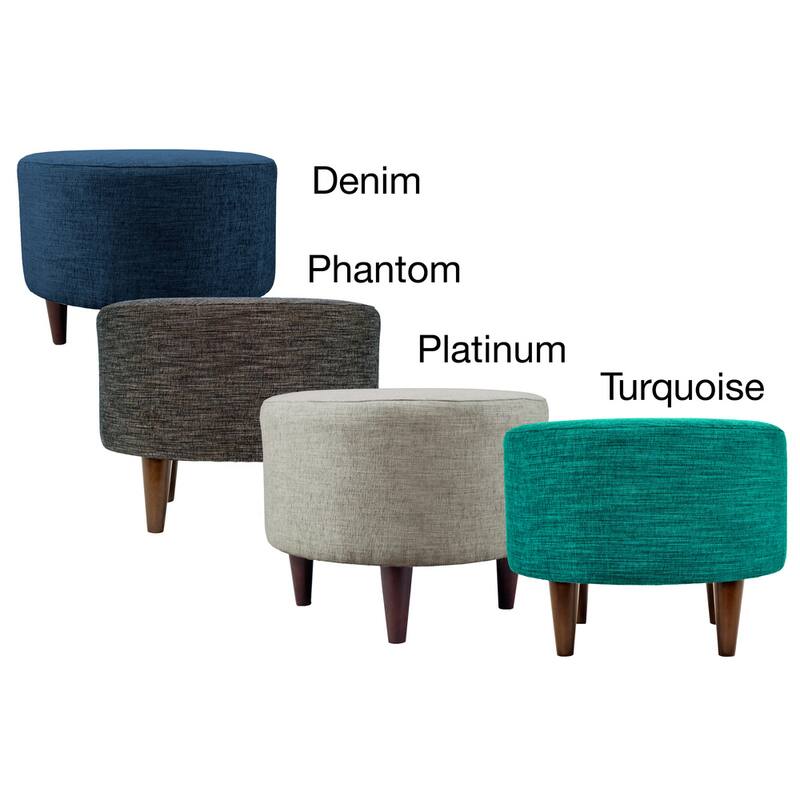 MJL Furniture Sophia Lucky Round Upholstered Ottoman