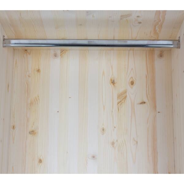 Shop Gliderite 60 Inch Steel Oval Closet Rod With Two Sets Of End