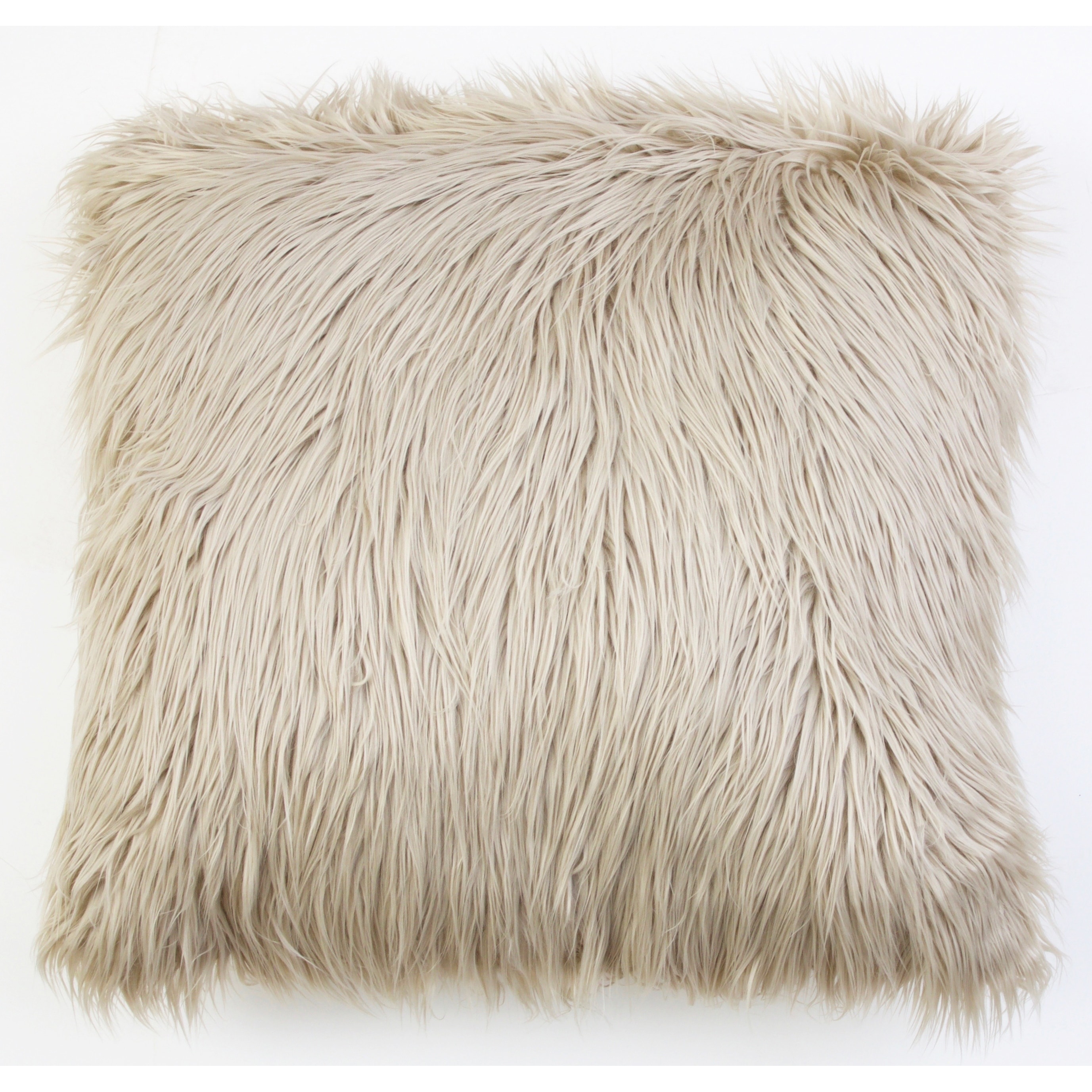 Thro by Marlo Lorenz Keller Faux Mongolian 26-inch Throw Pillow