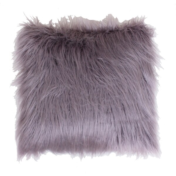 Thro by Marlo Lorenz Keller Faux Mongolian 26-inch Throw Pillow