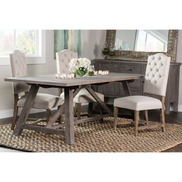 Shop Aubrey Rustic Grey 86-inch Dining Table by Kosas Home - Free