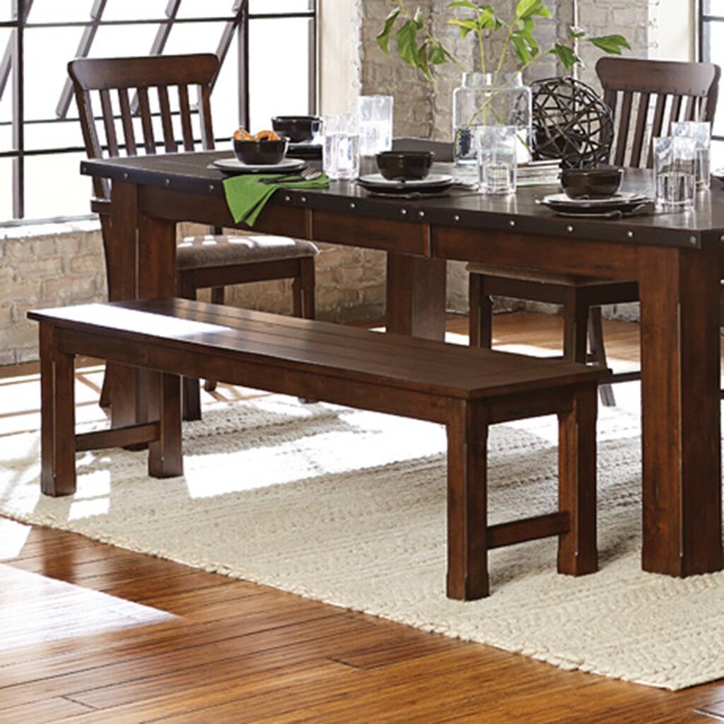 Norwood Rustic 66-inch Dining Bench