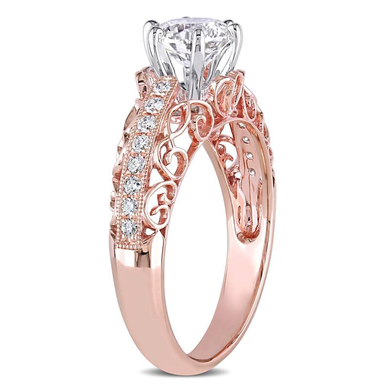 Miadora Signature Collection 14k Two-tone Gold 1 1/5ct TDW Certified Diamond Engagement Ring