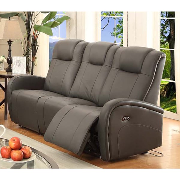 Easy Living Swiss Power Reclining Sofa with USB Port - Free ... - Easy Living Swiss Power Reclining Sofa with USB Port