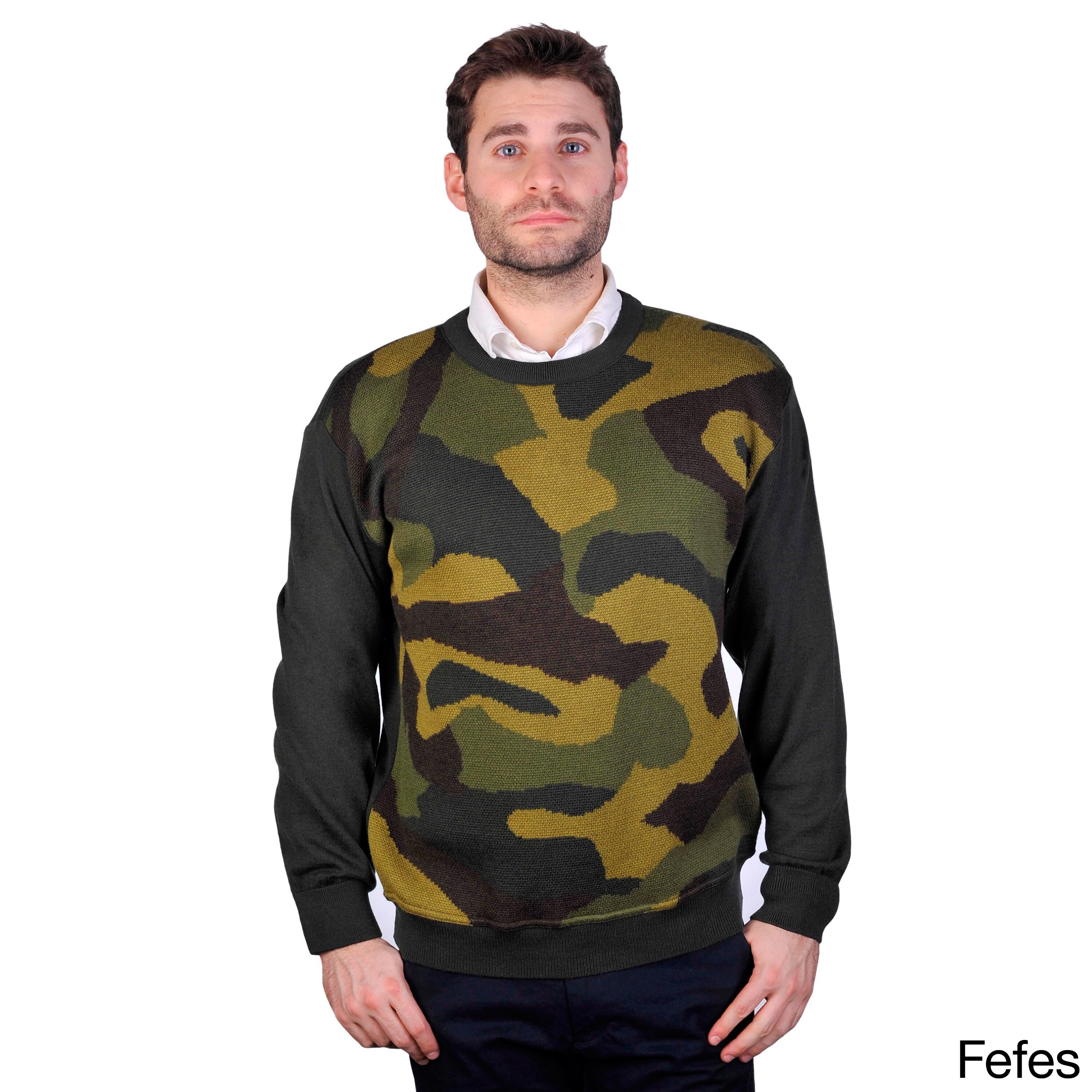 men's camouflage sweaters