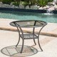 preview thumbnail 2 of 10, San Pico Outdoor Wicker Dining Table by Christopher Knight Home - 40.25" L x 40.25" W x 29.00" H Grey