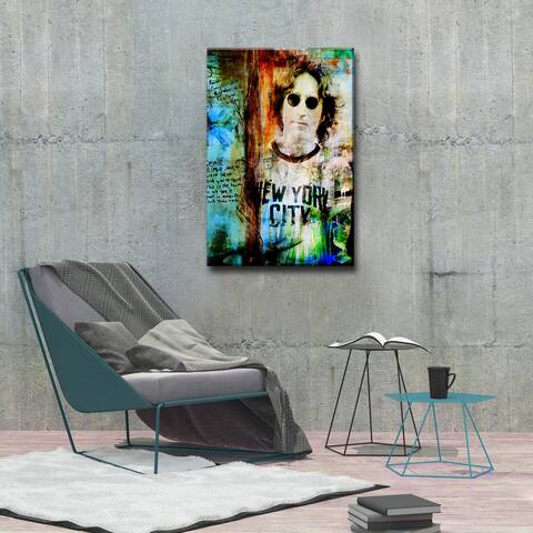 Iconic John Lennon' ArtPlexi by Ready2HangArt - Multi-color