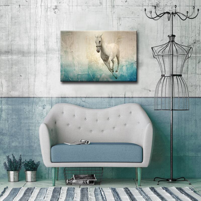 Equestrian Saddle Ink VIII - Blue