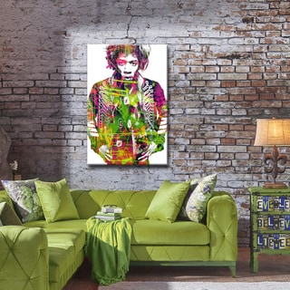 Iconic Jimmy Hendrix' ArtPlexi by Ready2HangArt - Multi-color