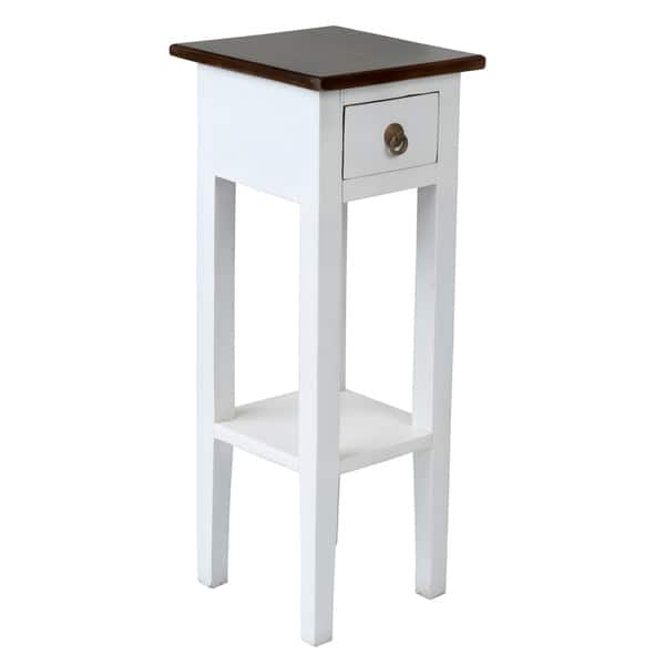 Crafted Home's Leah Square Side Table in White - Bed Bath & Beyond -  11384864