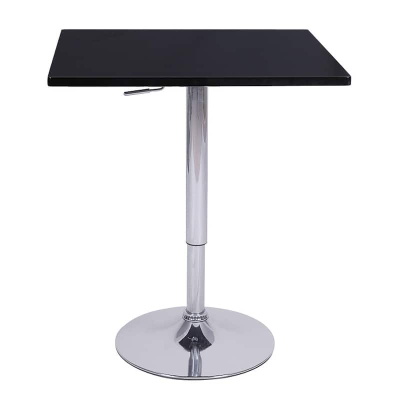 Zeta Contemporary Adjustable Bar Table - Black Licorice - Wood