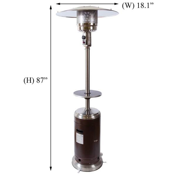 Shop Somette Bronze Outdoor Overhead 7 25 Ft Patio Heater Free