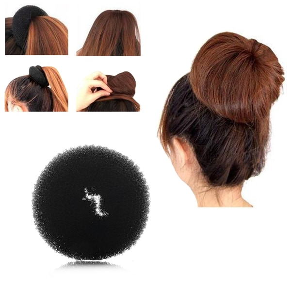 Zodaca Ring Shape Hair Styling Magic Sponge Donut Bun Maker Zodaca Ring Shape Hair Styling Magic Sponge Donut Bun Maker