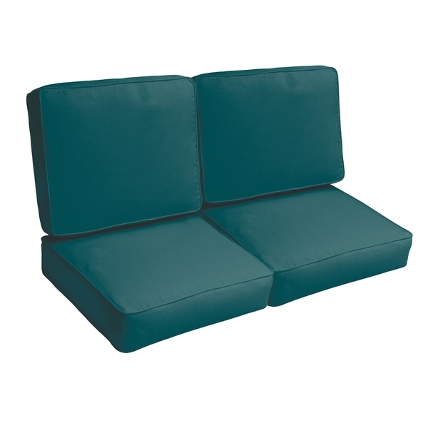 3 piece outdoor loveseat replacement cushions