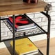 preview thumbnail 11 of 15, Furniture of America Wini Urban Black 47-inch Metal Desk with Wheels