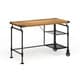 preview thumbnail 4 of 17, Furniture of America Wini Industrial Black 47-inch Metal Computer Desk