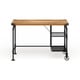 preview thumbnail 5 of 17, Furniture of America Wini Industrial Black 47-inch Metal Computer Desk