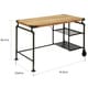preview thumbnail 13 of 17, Furniture of America Wini Industrial Black 47-inch Metal Computer Desk
