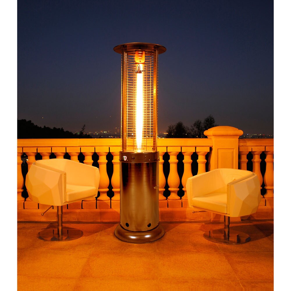 Lava Heat Italia Cylindrical 7.5-feet Commercial Natural Gas Flame Patio  Heater (Non-Remote) - Bed Bath u0026 Beyond - 11390304
