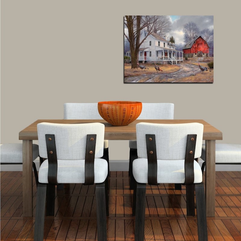 Cortesi Home "The Way It Used To Be" by Chuck Pinson, Giclee Canvas Wall Art - Blue