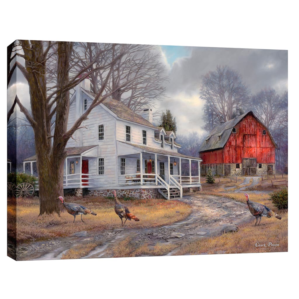Cortesi Home "The Way It Used To Be" by Chuck Pinson, Giclee Canvas Wall Art - Blue