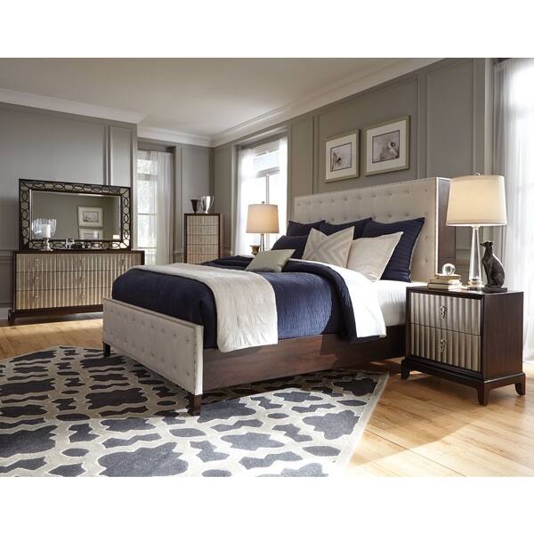 Magnussen B3564 Gramercy Wood Upholstered Panel Bed | Overstock.com ...