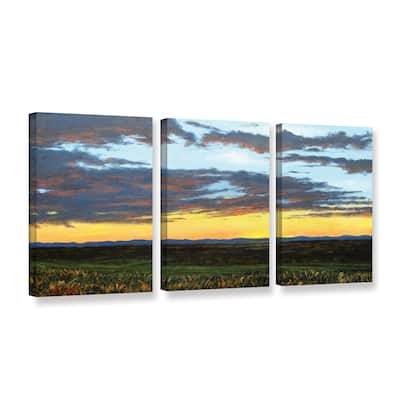 ArtWall 'Gene Foust's American Dream' 3-piece Gallery Wrapped Canvas Set - Multi