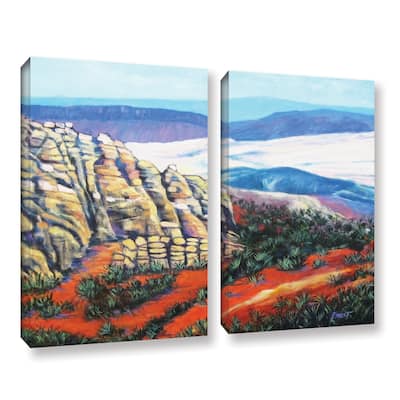 ArtWall 'Gene Foust's Rocky Mountain Living' 2-piece Gallery Wrapped Canvas Set - Multi