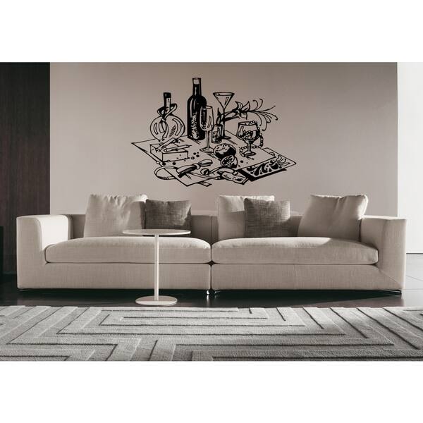Set Table Sticker Table Setting Wall Art Sticker Decal - Bed Bath & Beyond - 11390681