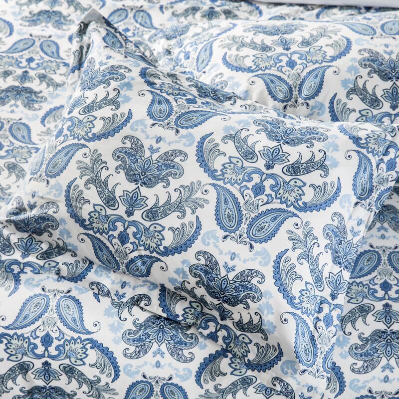 Andrew Charles Paisley Park Collection Damask Duvet Cover Set