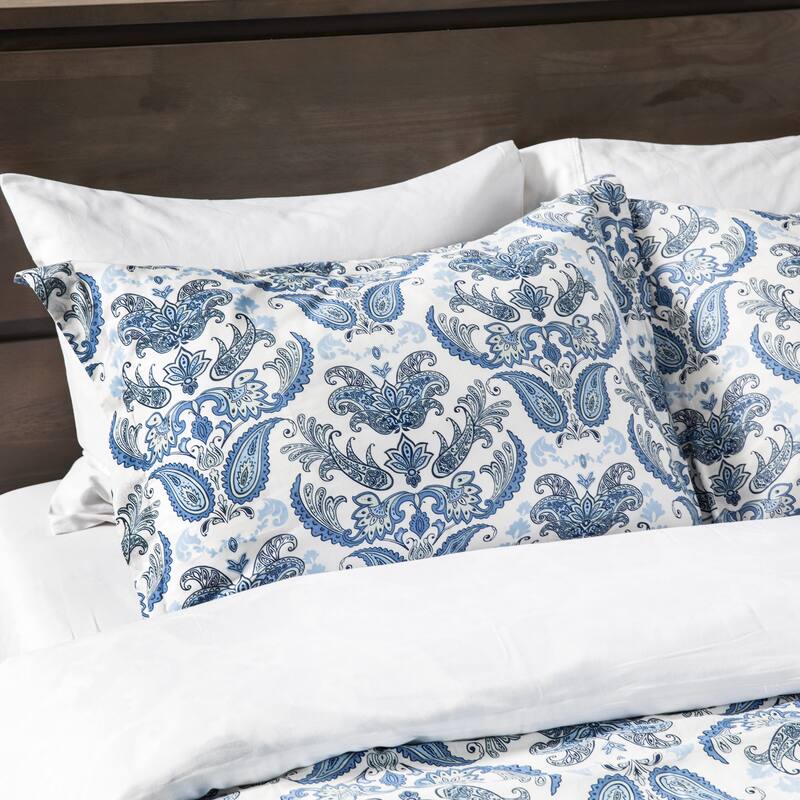 Andrew Charles Paisley Park Collection Damask Duvet Cover Set
