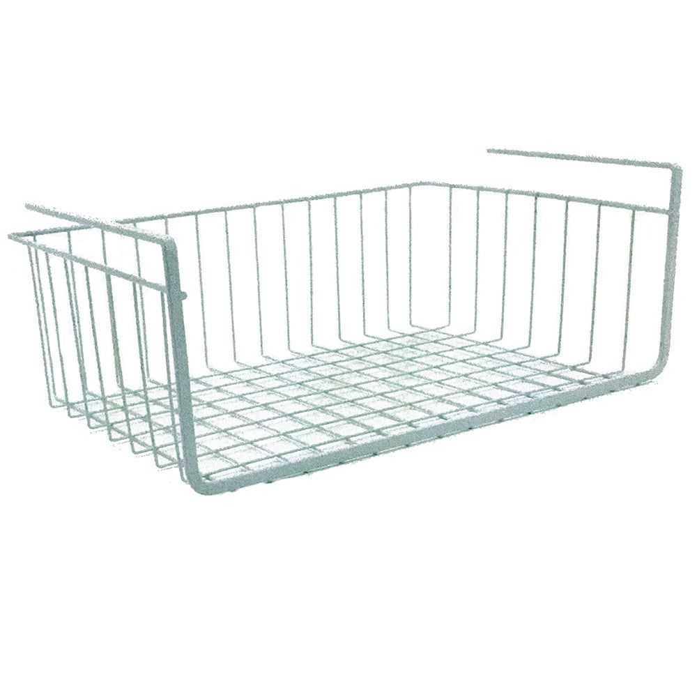 1pc Household Metal Under Shelf Hanging Storage Basket