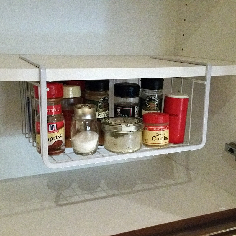 Modern Home 10-inch Cabinet Wire Hanging Basket Shelf