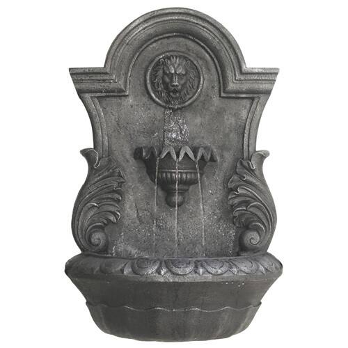 Modern Home Courtyard Lion's Head Wall Mount/ Floor Waterfall Fountain