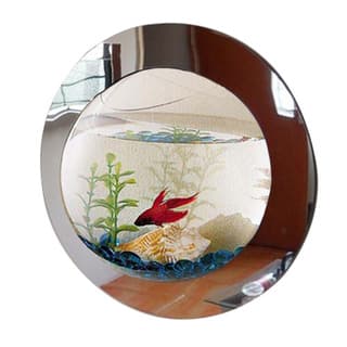Removeable Bubble Fish Acrylic Crystal Mirror Effect Room Wall Sticker Home N7